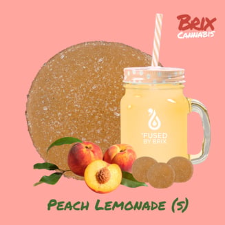'Fused by Brix Peach Lemonade Gummies (S) 00380 by Brix Cannabis