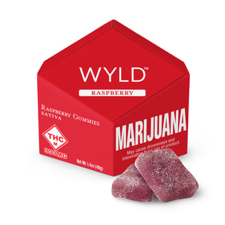 *HIGH DOSE* Raspberry Sativa Enhanced Gummies | 300mg by WYLD