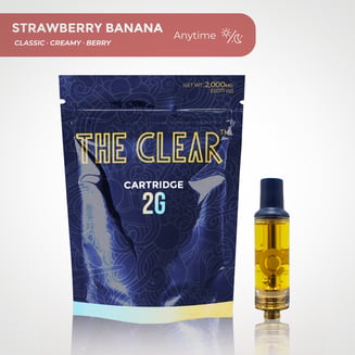 The Clear Original Cartridge 2000mg | Strawberry Banana by CLEAR Brands