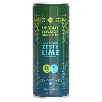 Zesty Lime Ginger Ale (15mg CBD/1mg THC) by Upstate Elevator Supply Co.