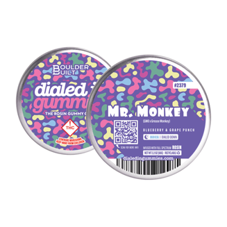 100mg - Mr. Monkey #2379 - Rosin Gummies (10pk) by Dialed In Gummies