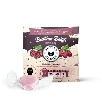 Bedtime Betty's - Raspberry Creme [1pk] (20mg THC/40mg CBD/5mg CBN) by Betty's Eddies