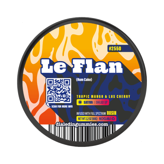 100mg - Le Flan #2550 - Rosin Gummies (10pk) by Dialed In Gummies