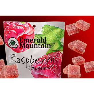 Raspberry [10pk] (100mg) by Emerald Mountain