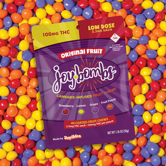 Joy Bombs Original Fruit - 100mg THC (40 pk / 2.5mg ea) by Joy Bombs by Joyibles