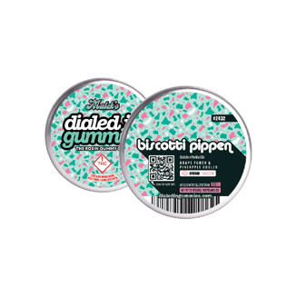 100mg - Biscotti Pippen #2432 - Rosin Gummies (10pk) by Dialed In Gummies