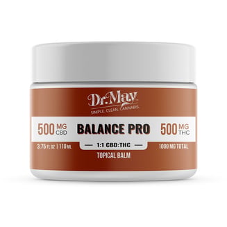 1:1 Balance PRO 1000mg Topical Balm [3.75oz] (500mg CBD/500mg THC) by Dr. May