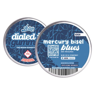 100mg - Mercury Bisel Blues #2434 - Rosin Gummies (10pk) by Dialed In Gummies