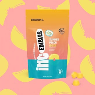 inc.edibles 20 Pack Summer Peach THC Gummies 01551 by (inc)edibles