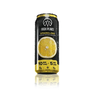 Sparkling Lemonade [12oz] (10mg THC/5mg CBD) by High Peaks