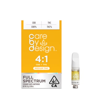 4:1 Vape Cartridge, 0.5 gram by Care By Design