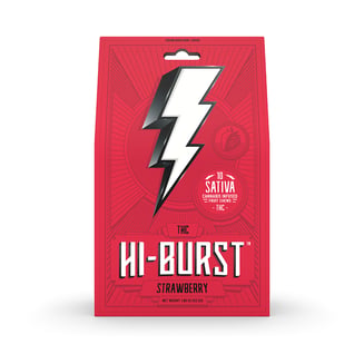 Kiwi Strawberry - Sativa [10pk] (100mg) by Hi-Burst