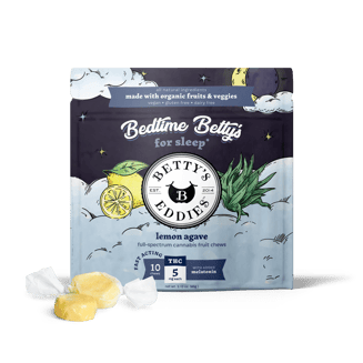 Bedtime Betty’s Lemon Agave [10pk] (80mg THC) Sleep Fruit Chews by Betty's Eddies
