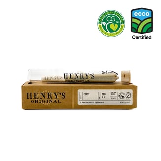 Coast 2:1 CBD [1g] by Henry's Original