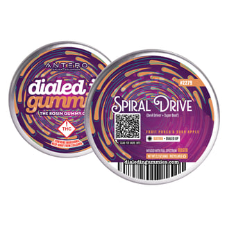 100mg - Spiral Drive #2279 - Rosin Gummies (10pk) by Dialed In Gummies