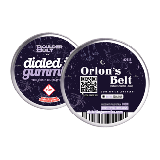 100mg - Orion's Belt #2418 - Rosin Gummies (10pk) by Dialed In Gummies