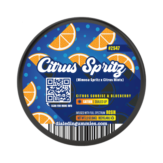 100mg - Citrus Spritz #2547 - Rosin Gummies (10pk) by Dialed In Gummies