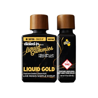 100mg - Liquid Gold - Rosin Drops by Dialed In Gummies
