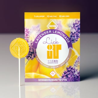 Lavender Lemonade - Medical Grade Lollipop (50mg THC / 50mg CBD) by Canyon