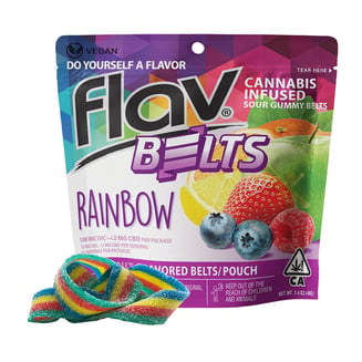 Rainbow Belt (10 piece 100mg bag) by Flav