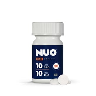 NUO | Tablet | Relief 1:1 (300 mg CBD : 300 mg THC) | 30 ct by Nuo