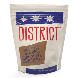 Infused Sea Salt Chocolate [10pk] (200mg) by District Cannabis