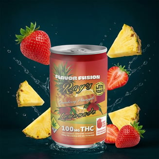 Strawberry Pineapple Lemonade [7.5oz] (100mg) by Ray's Lemonade