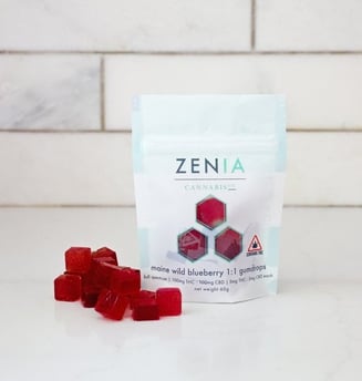 1:1 Maine Wild Blueberry (100mg CBD/100mg THC) by Zenia