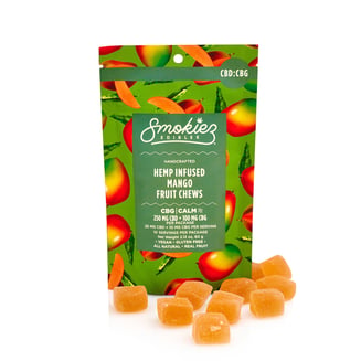 Mango [10pk] (250mg CBD/100mg CBG) by Smokiez