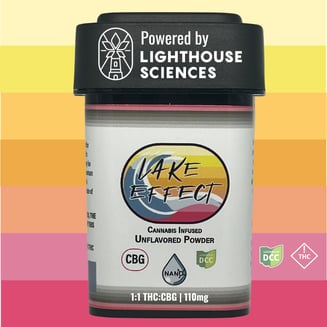 Unflavored Drink Powder | CBG:THC Nano-Infused Edible | 110mg (1:1) by Lake Effect