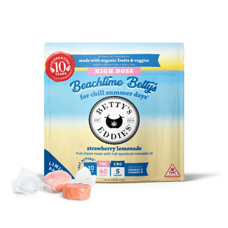 Beachtime Betty's - Strawberry Lemonade - Extra Strength [10pk] (400mg THC/50mg CBG) by Betty's Eddies