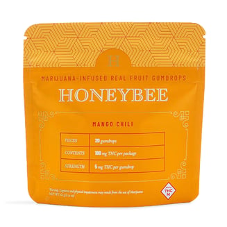 Mango Chili Gumdrops [20pk] (100mg) by Honeybee