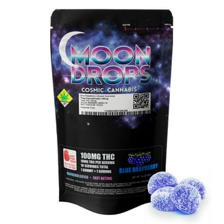 100mg Hash Rosin Blueberry Gummies [10pk] by Soulshine