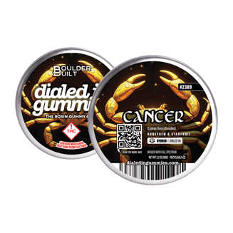 100mg - Cancer - Rosin Gummies (10pk) by Dialed In Gummies