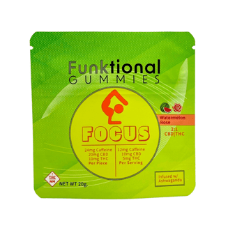 Focus (100mg CBD/50mg THC/120mg Caffeine) by Funktional