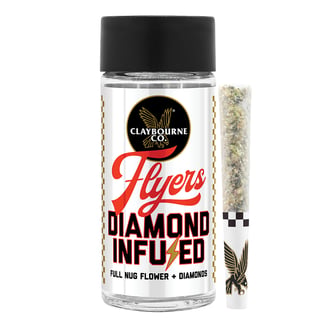 Wedding Cake (1.5g) - Diamond Frosted Flyers Pre-Rolls by Claybourne