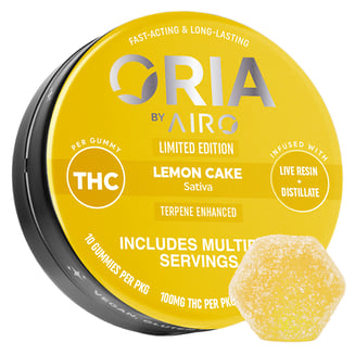 Lemon Cake [10pk] (100mg) by Oria by Airo