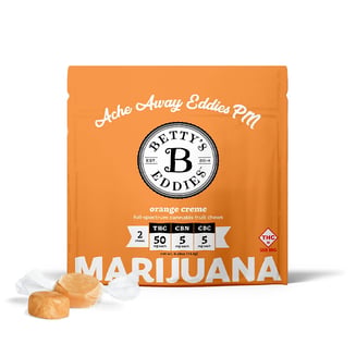 Ache Away Eddies PM Orange Creme [2pk] (100mg THC/10mg CBN/10mg CBC) by Betty's Eddies