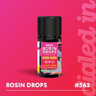 100mg - Rainbow Cherry - Rosin Drops by Dialed In Gummies