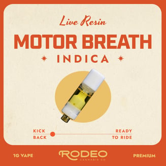 Rodeo Live Resin Motor Breath (I) 1g Vape (C0070000484) by Rodeo Cannabis