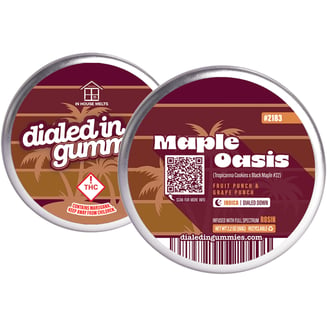 100mg - Maple Oasis - Rosin Gummies (10pk) by Dialed In Gummies