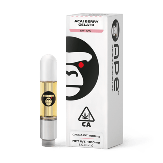 ACAI BERRY GELATO sauce carts 1100 mg. by APE CORP.