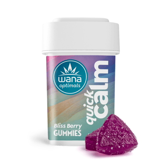 Quick Calm - Bliss Berry [20pk] (200mg CBD/200mg CBG/20mg THC/1000mg L-theanine) by Wana