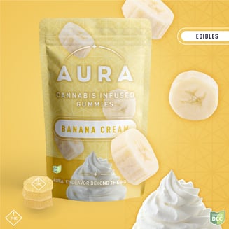 Banana Cream +CBC Gummies (1-Day) by Aura
