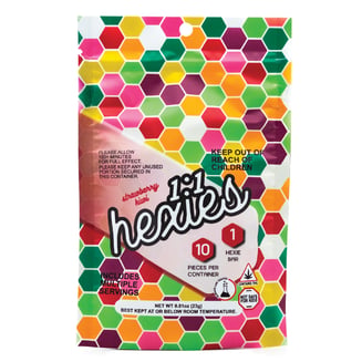 Hexies 1:1 Strawberry Kiwi [10pk] (50mg CBD / 50mg THC) by Hexies