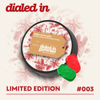 100mg - With Love #003 - Rosin Gummies (10pk) by Dialed In Gummies