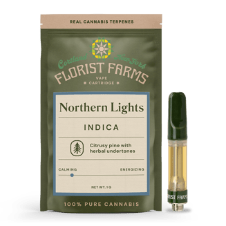 Northern Lights | Indica | 1G Vape Cartridge by Florist Farms