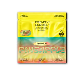 Pineapple x Gelato [5pk] (100mg) by Friendly Brand