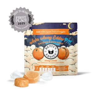 Ache Away Eddies PM Orange Creme [2pk] (10mg THC/10mg CBN/10mg CBC) by Betty's Eddies
