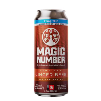 Ginger Beer Natural Soda (25mg Live Resin) by Magic Number